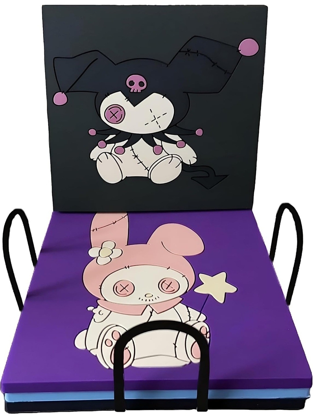 Sanrio Hello Kitty Coasters with Holder Custom Coaster Set 4